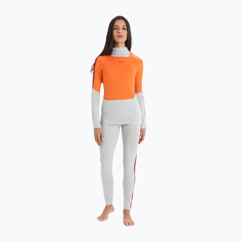 Дамска термоактивна блуза icebreaker 200 Oasis Sonebula High Neck ether/flash/cherry/cb 2