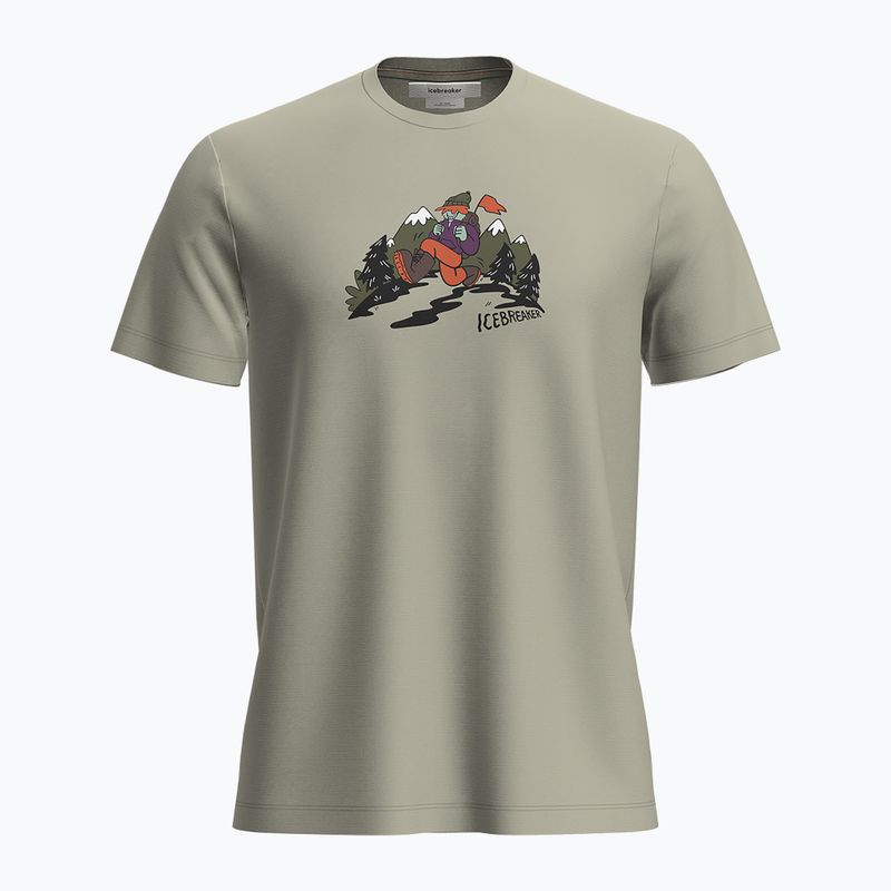Мъжка тениска за трекинг Icebreaker Merino 150 Tech Lite SS Tee Catch Me Outside ashen