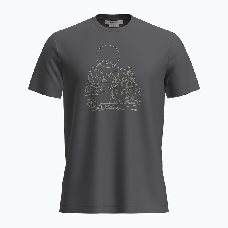 Мъжка тениска за трекинг Icebreaker Merino 150 Tech Lite III SS Sunset Camp obsidian