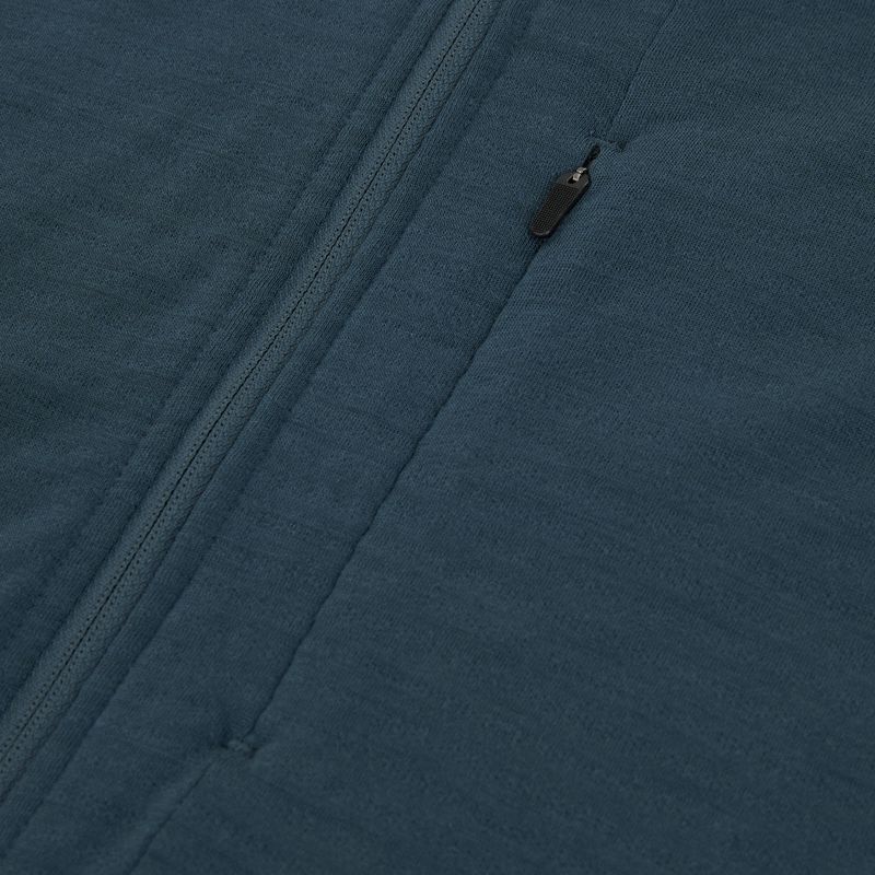 Мъжки суитшърт за трекинг Icebreaker Merino 200 RealFleece Descender Zip Hoodie abyss/blue ash/black 3