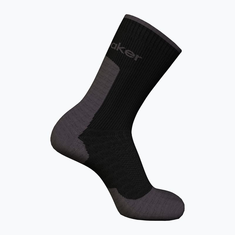 Мъжки чорапи за трекинг Icebreaker Merino Hike+ Light Crew black/obsidian 2