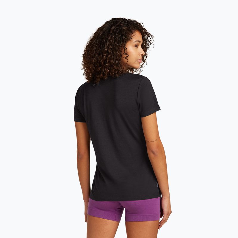 Дамска тениска за трекинг icebreaker Merino 150 Tech Lite SS Tee Sparkling Stars black 3