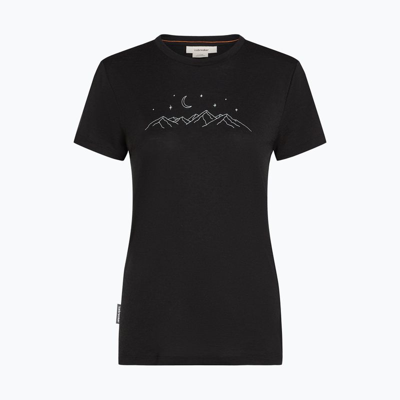 Дамска тениска за трекинг icebreaker Merino 150 Tech Lite SS Tee Sparkling Stars black 6