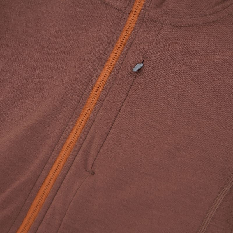 Дамски суитшърт за трекинг Icebreaker Merino 200 Realfleece Descender Zip Hoodie dusty clay 3