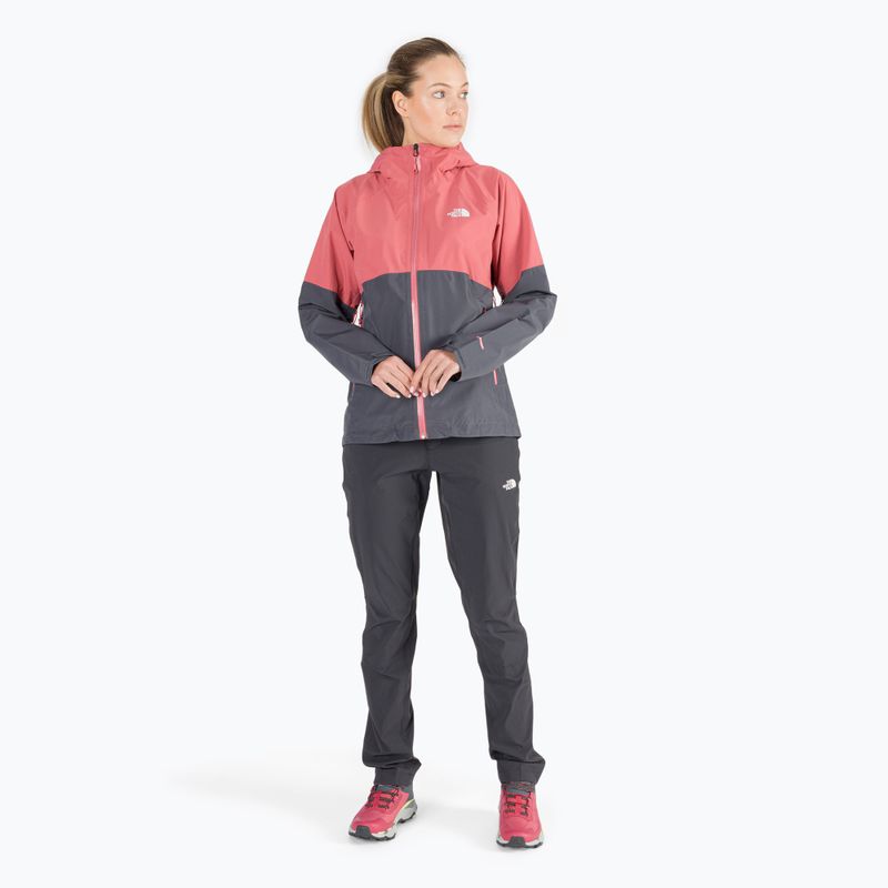 Дъждобран за жени The North Face Diablo Dynamic JKT в сиво/розово NF0A555W59L1 2
