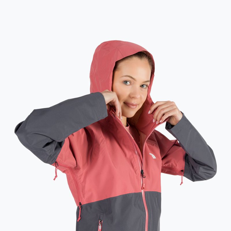 Дъждобран за жени The North Face Diablo Dynamic JKT в сиво/розово NF0A555W59L1 7