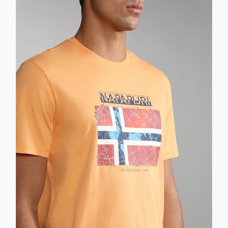 Мъжка тениска Napapijri NP0A4H22 naranja 4