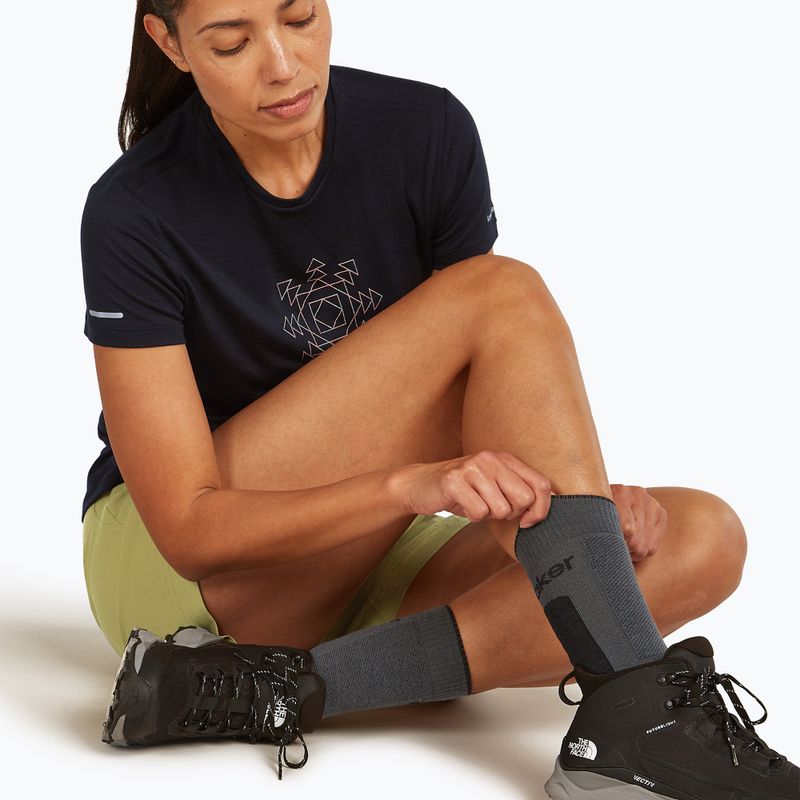 Дамски чорапи Icebreaker Merino Hike+ Medium Crew obsidian/black 4