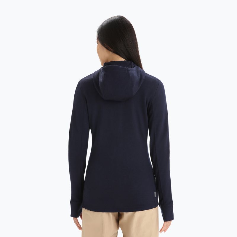 Icebreaker дамско яке за трекинг Quantum III LS Zip Hood тъмно синьо 0A59JW 3