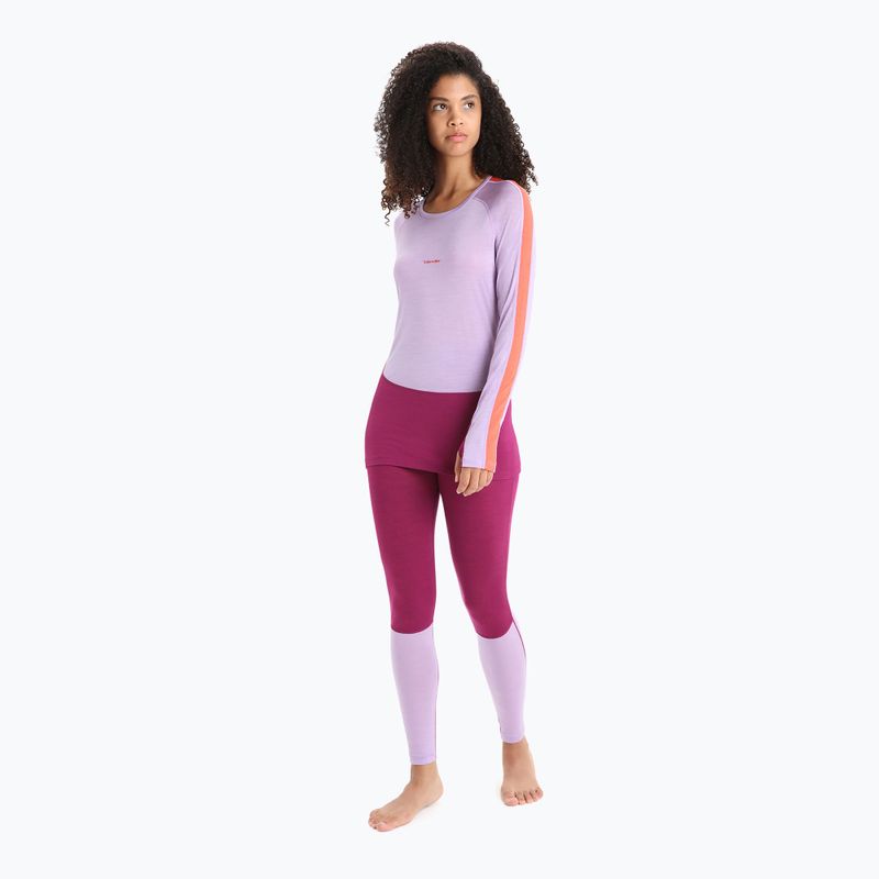 Дамска термоактивна блуза icebreaker 125 Zoneknit Crewe purple gaze 2