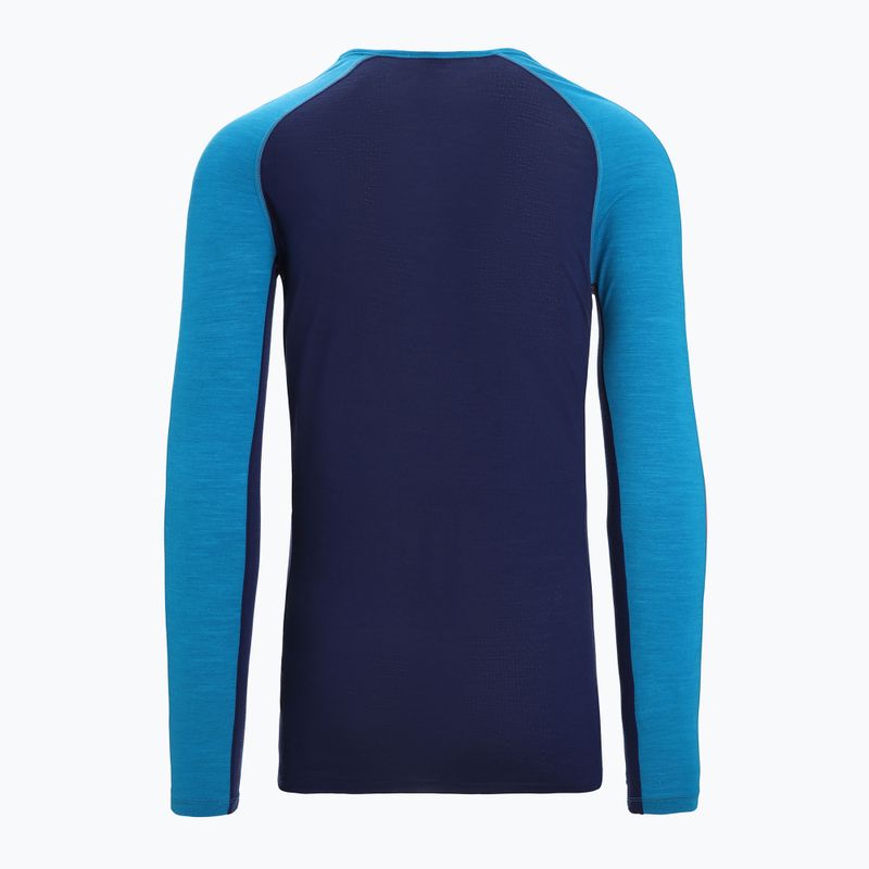Мъжка термоактивна блуза icebreaker 125 Zoneknit Crewe geo blue 8