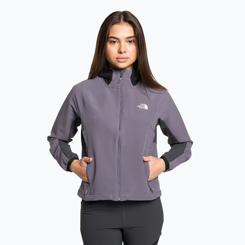 Дамско софтшел яке The North Face AO Softshell Hoodie purple NF0A7ZE9IJU1