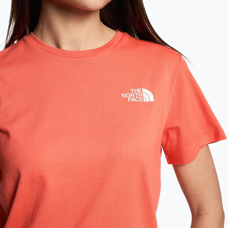 Дамска тениска за трекинг The North Face Foundation Graphic orange NF0A55B2LV31 3