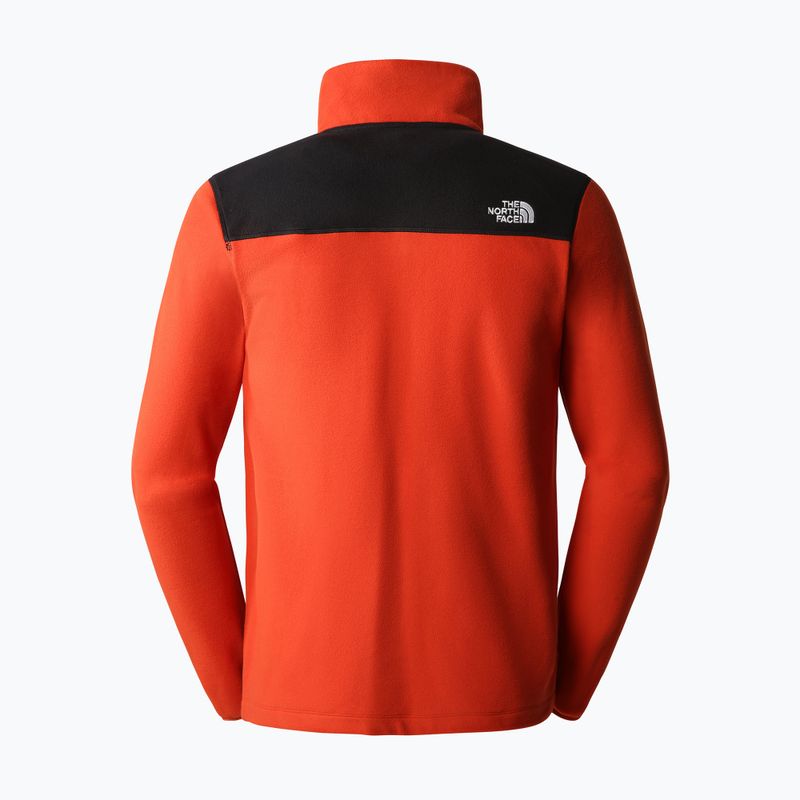 Мъжки суитшърт за трекинг The North Face Homesafe Full Zip Fleece кафяво и черно NF0A55HLSV61 2