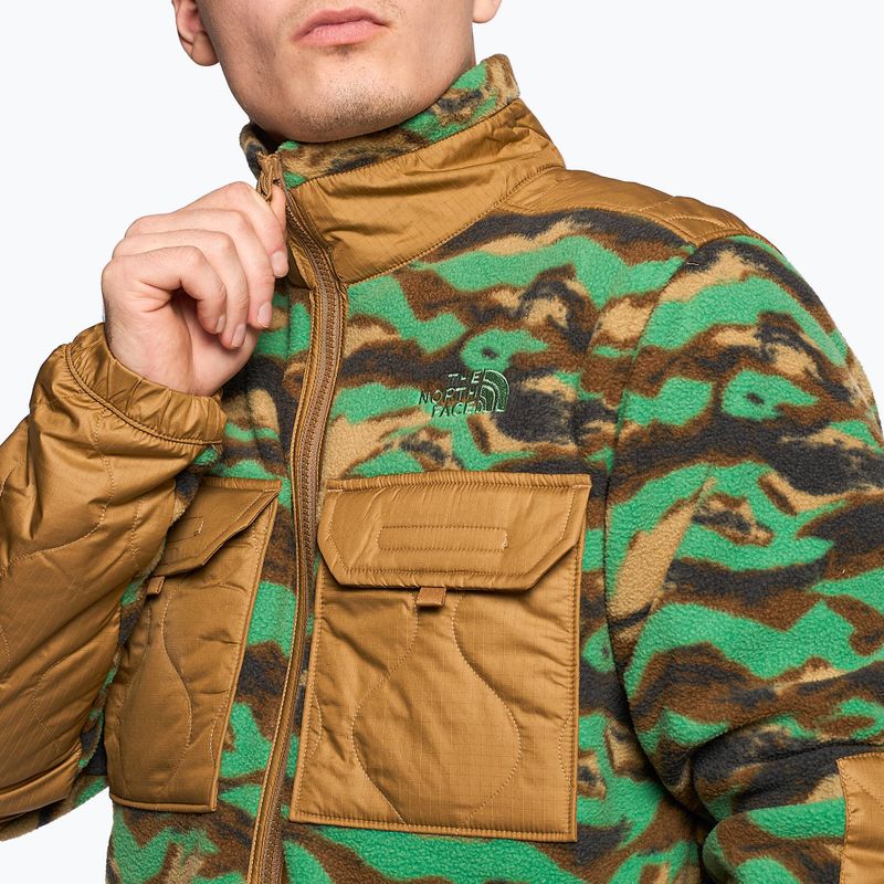 Мъжки суитшърт за трекинг The North Face Royal Arch FZ кафяво и зелено NF0A7UJBIOO1 3