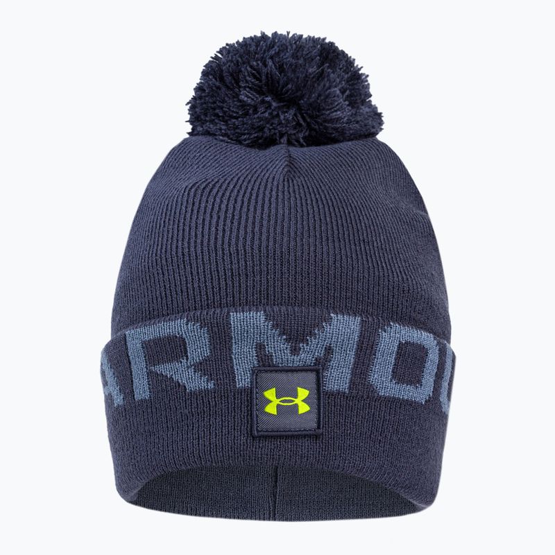 Under Armour мъжка зимна шапка Ua Halftime Fleece Pom navy blue 1373093 2
