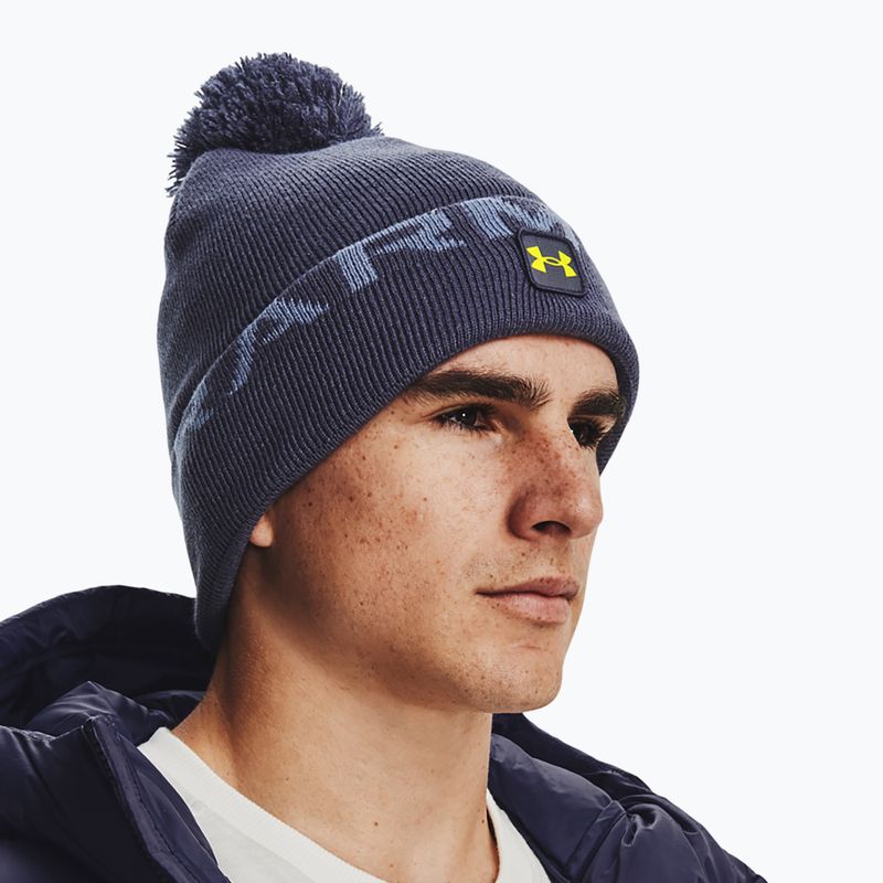 Under Armour мъжка зимна шапка Ua Halftime Fleece Pom navy blue 1373093 6