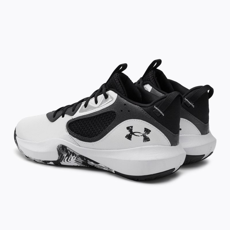 Мъжки баскетболни обувки Under Armour Lockdown 6 white/jet grey/black 3