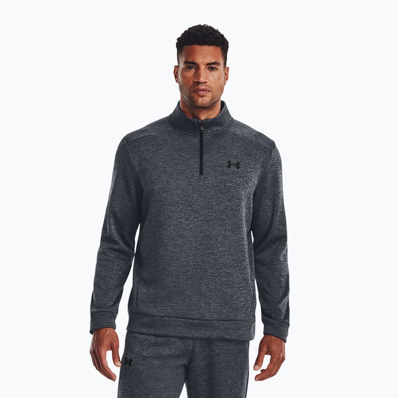 Under Armour Armour Fleece 1/4 Zip мъжки суитшърт за тренировки сив/черен