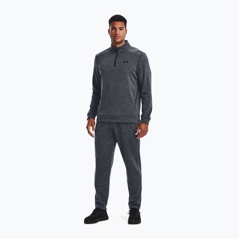 Under Armour Armour Fleece 1/4 Zip мъжки суитшърт за тренировки сив/черен 2