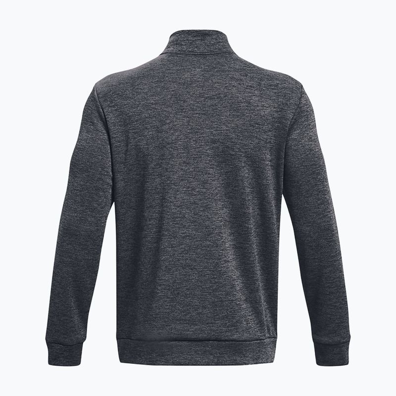 Under Armour Armour Fleece 1/4 Zip мъжки суитшърт за тренировки сив/черен 6