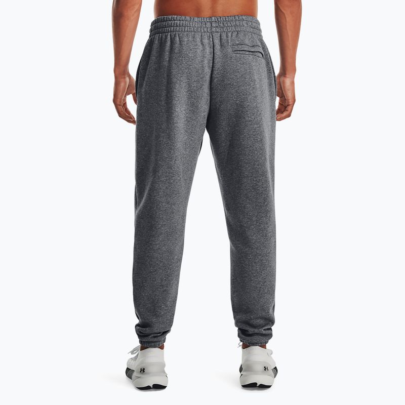 Under Armour Essential Fleece Joggers мъжки панталони за тренировка pitch gray medium heather/white 3