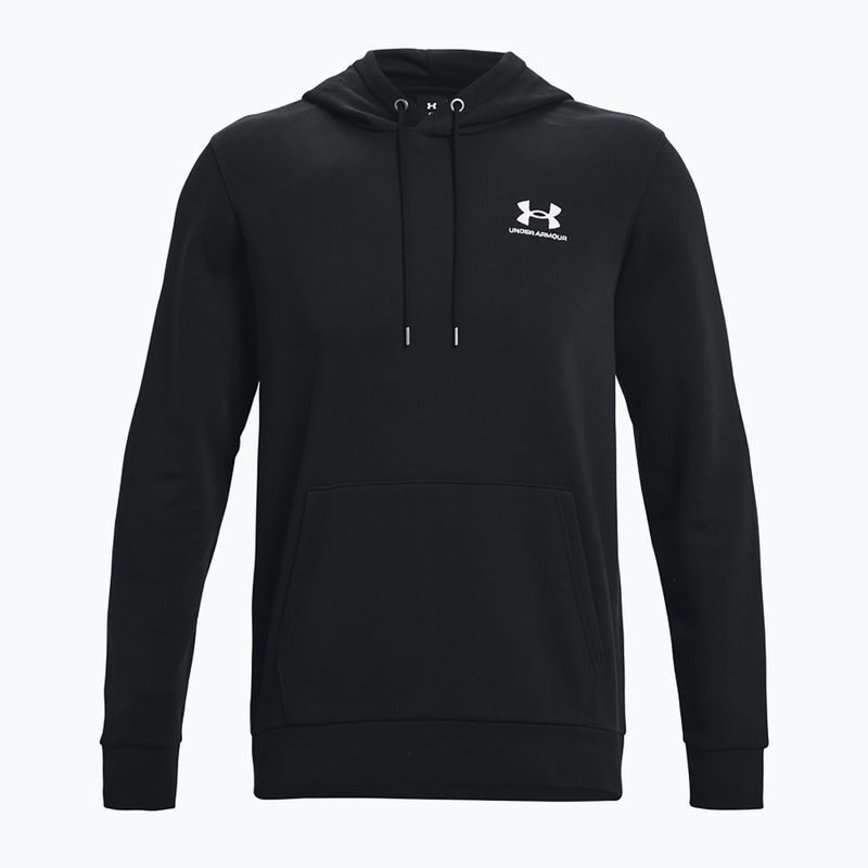 Мъжки суитшърт Under Armour Essential Fleece Hoodie black/white 5