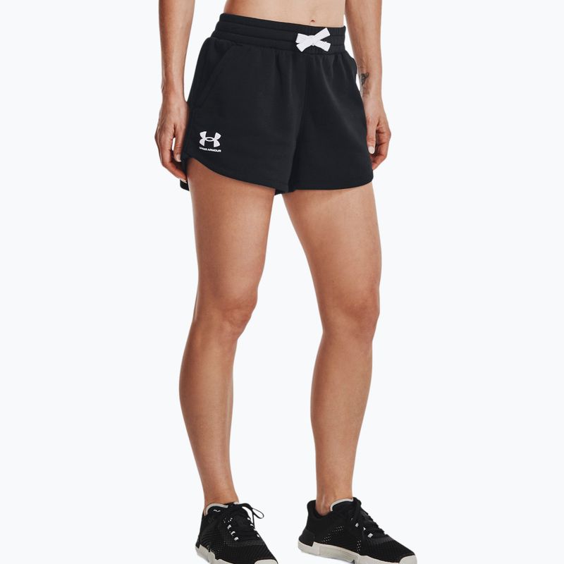 Under Armour Rival Fleece дамски къси панталони за тренировка черно 1376257