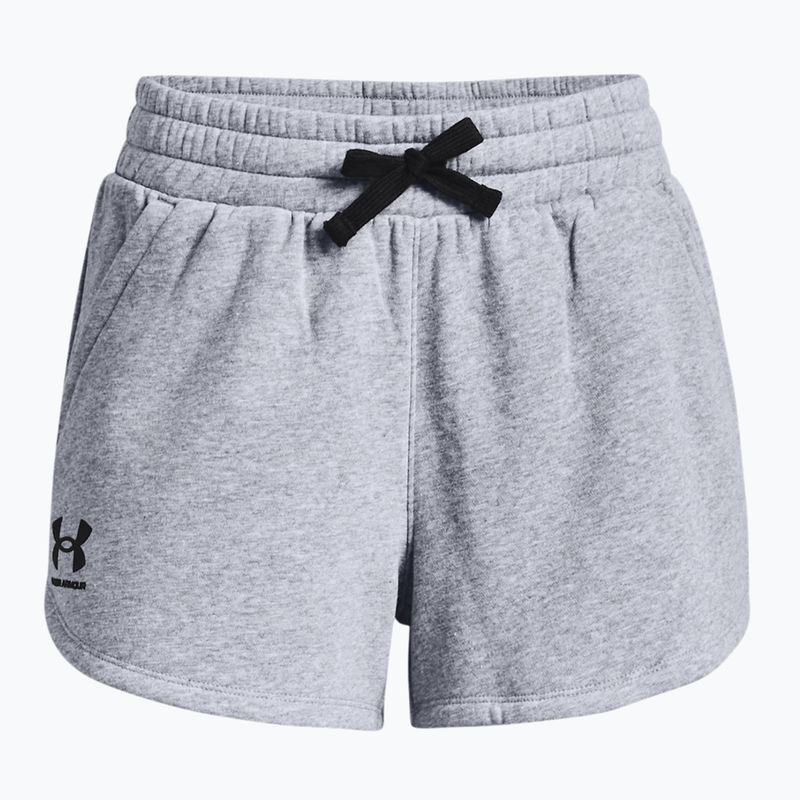 Under Armour Rival Fleece сиви дамски шорти за тренировка 1376257 3
