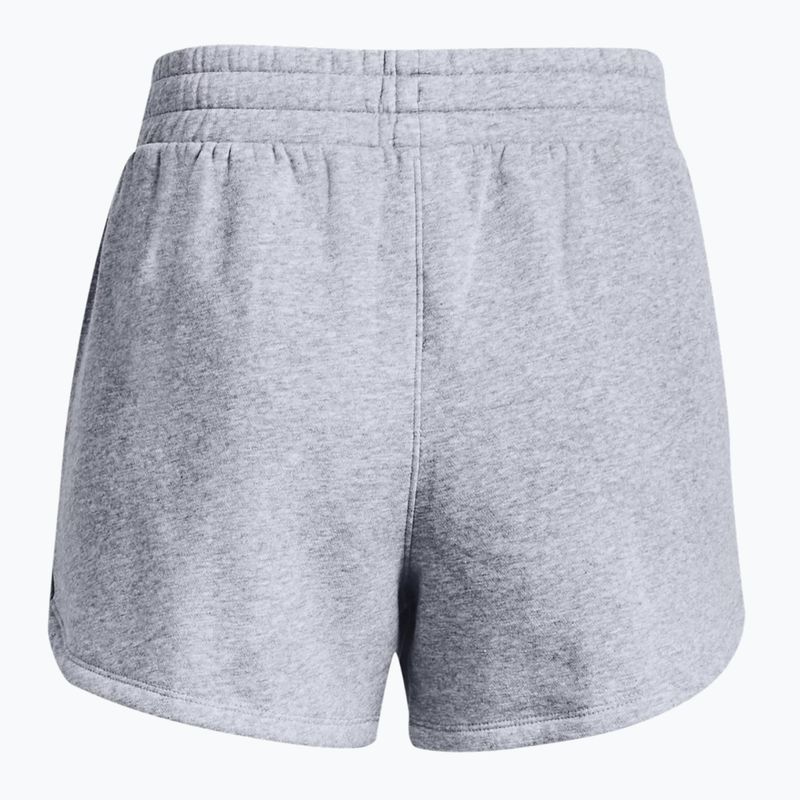 Under Armour Rival Fleece сиви дамски шорти за тренировка 1376257 4