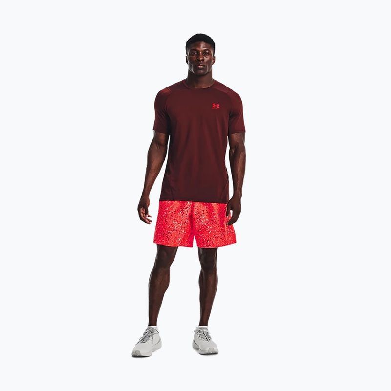 Мъжка тениска за тренировки Under Armour HeatGear Armour Fitted maroon 1361683 5