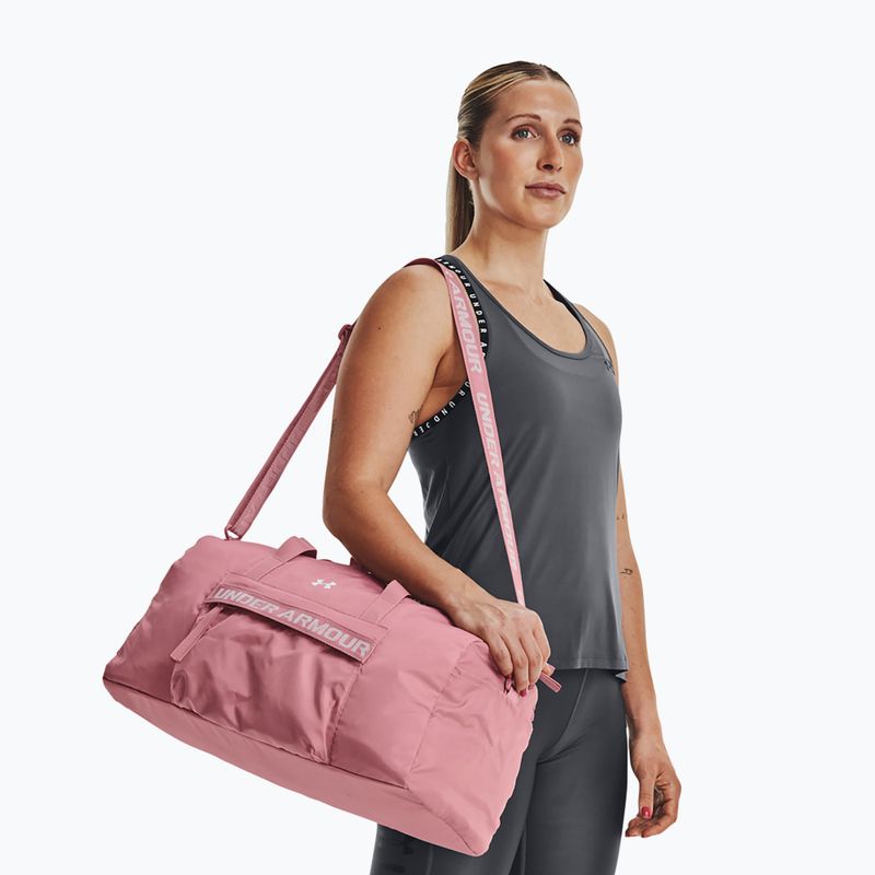 Чанта за тренировки за жени Under Armour Favorite Duffle 30 л pink elixir/white 7