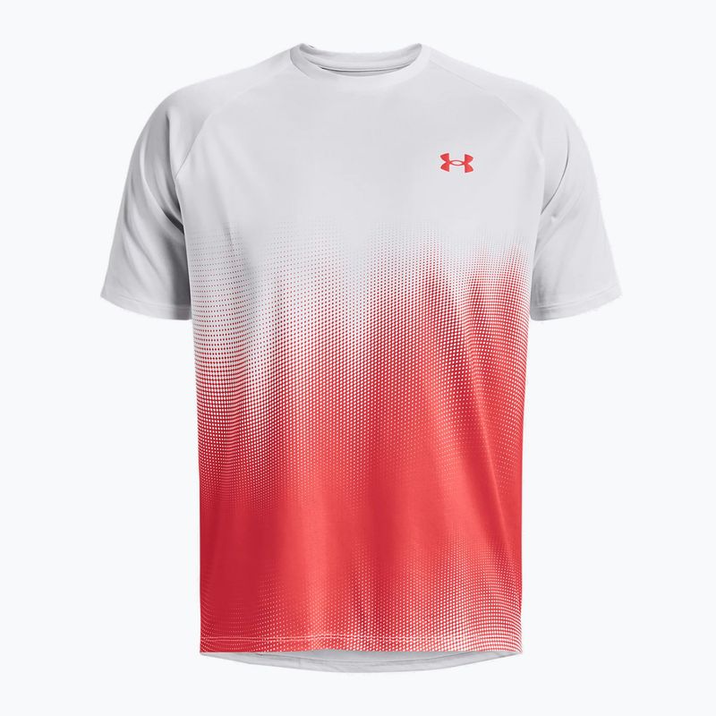 Мъжка тренировъчна тениска Under Armour Tech Fade червено и бяло 1377053 3