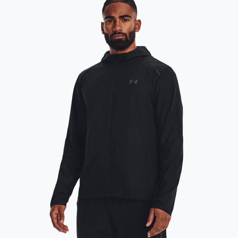 Under Armour Storm Run Мъжко яке за бягане с качулка черно 1376795 6