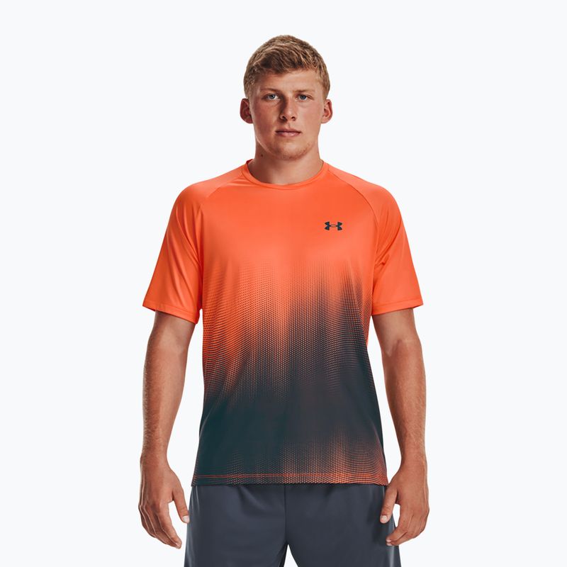Мъжка тениска за тренировки Under Armour Tech Fade оранжева 1377053