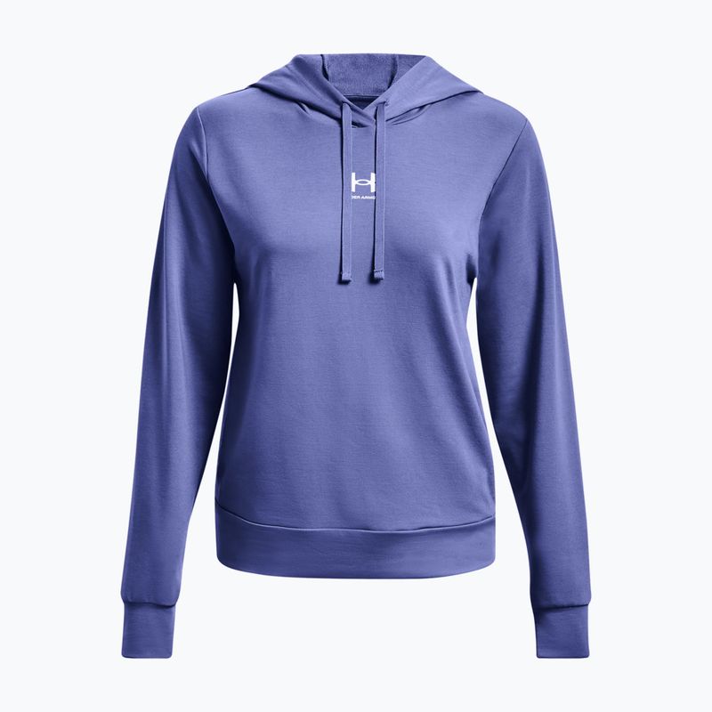 Under Armour дамски суитшърт за тренировки Rival Terry Hoodie син 1369855 3