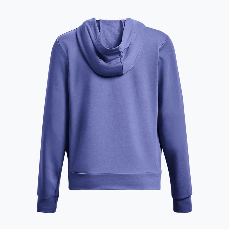 Under Armour дамски суитшърт за тренировки Rival Terry Hoodie син 1369855 4