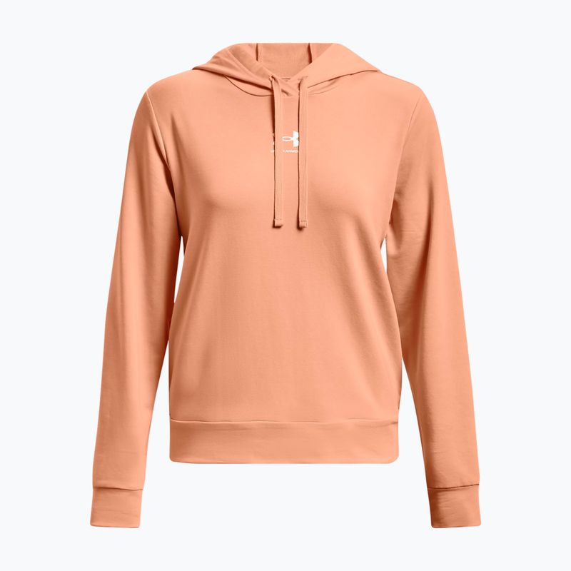 Under Armour дамски суитшърт за тренировки Rival Terry Hoodie orange 1369855 2