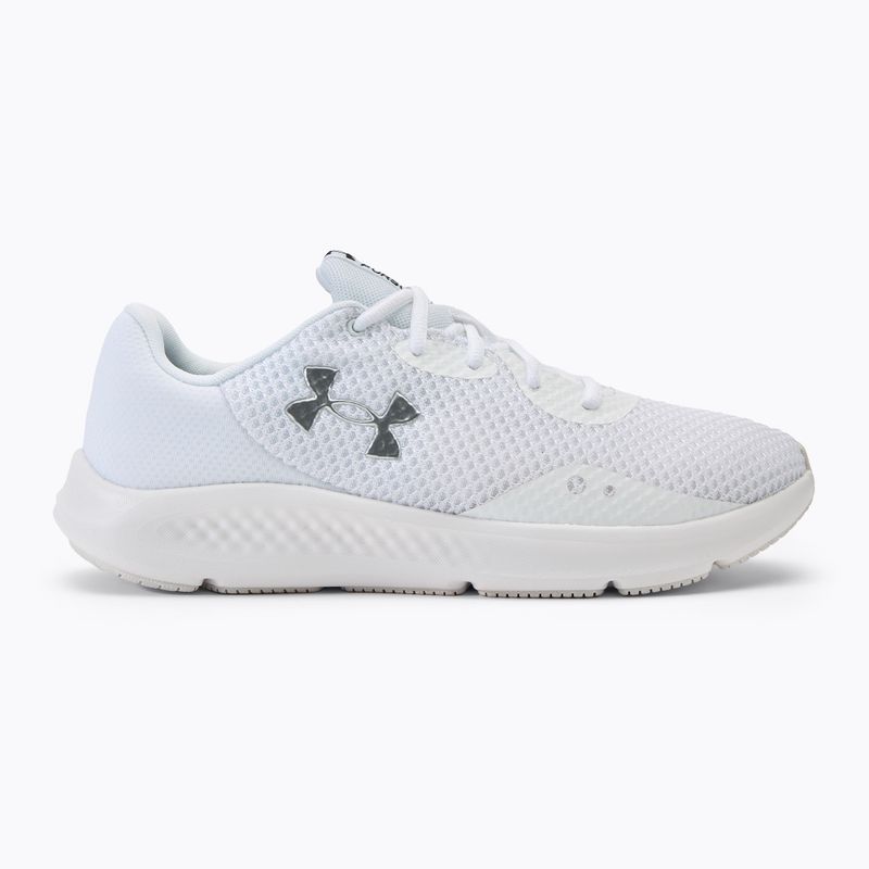 Мъжки обувки за бягане Under Armour Charged Pursuit 3 white/white/metallic silver 2