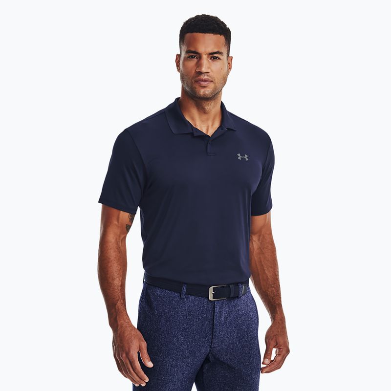 Мъжка поло тениска Under Armour Matchplay midnight navy/pitch gray