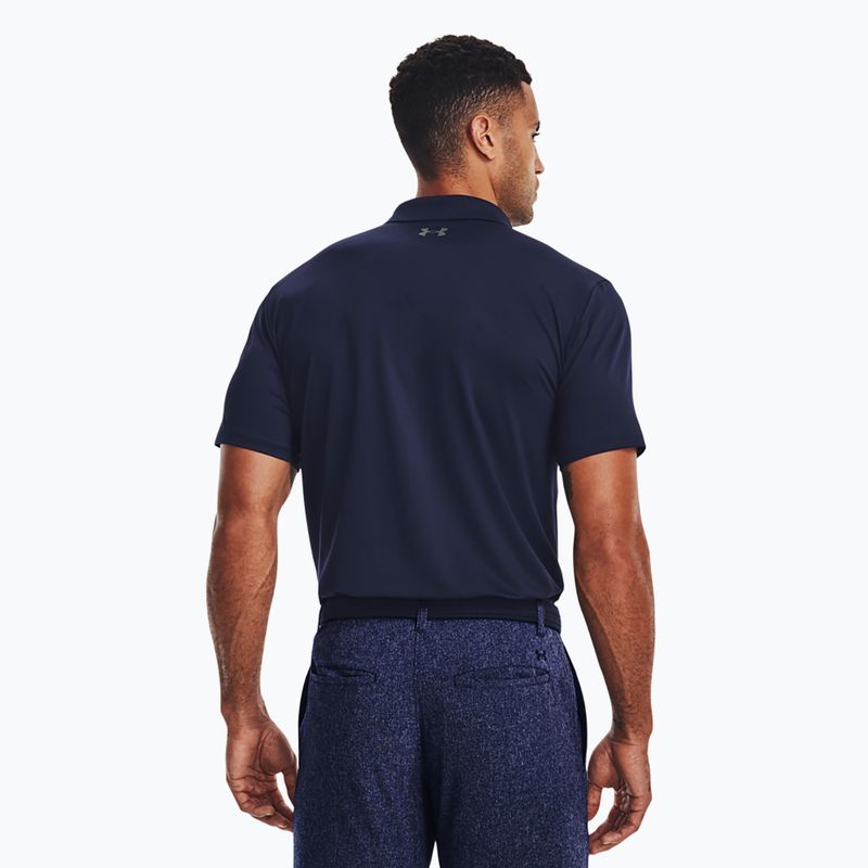 Мъжка поло тениска Under Armour Matchplay midnight navy/pitch gray 3