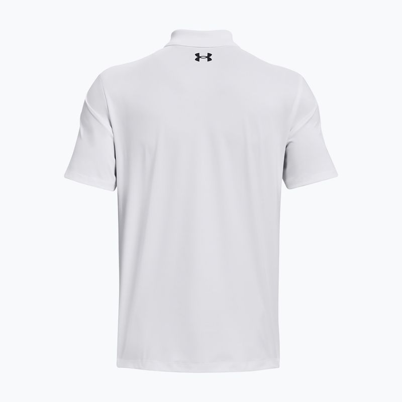 Мъжка поло тениска Under Armour Matchplay white/pitch gray 6