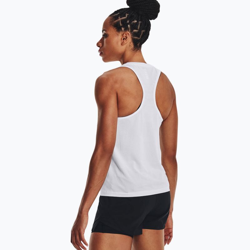 Дамски анцуг Under Armour Seamless Stride Singlet бягаща тениска бяла 1375697 2