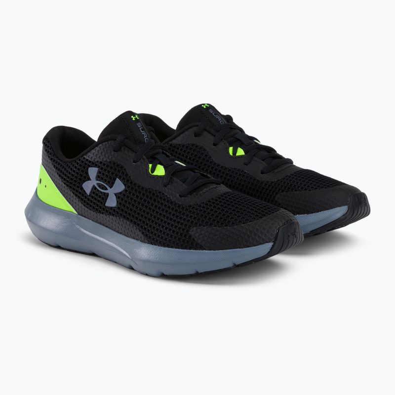 Мъжки обувки за бягане Under Armour Surge 3 черно-зелени 3024883 4