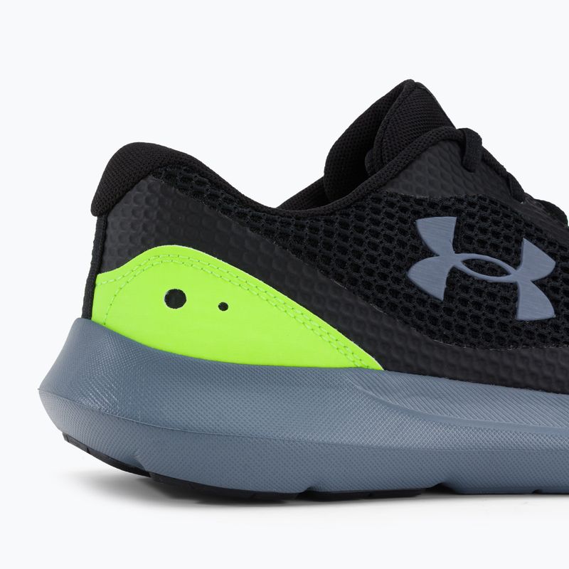 Мъжки обувки за бягане Under Armour Surge 3 черно-зелени 3024883 8