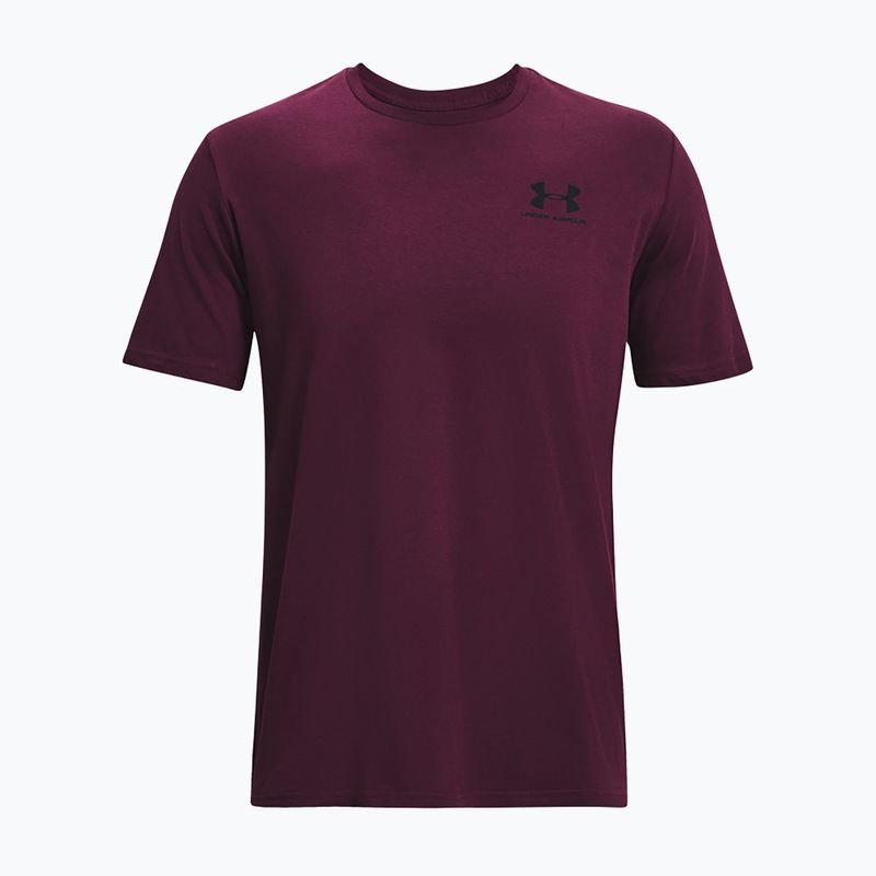 Мъжка тениска Under Armour Sportstyle Left Chest purple stone/black 5