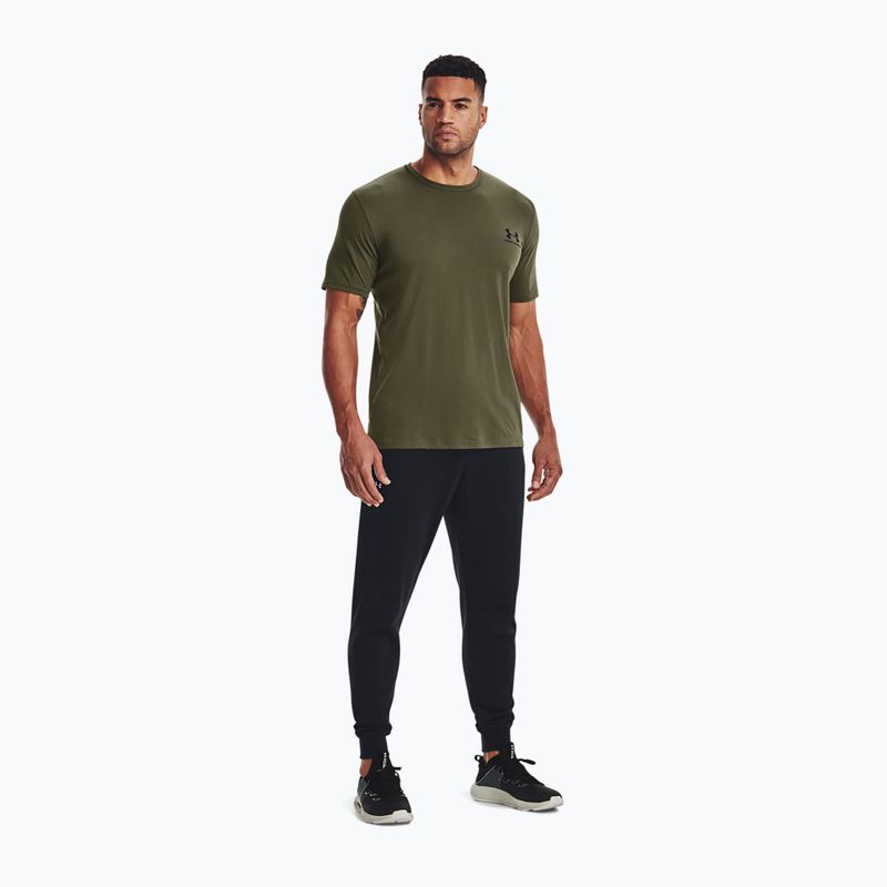 Мъжка тениска Under Armour Sportstyle Left Chest marine green/black 2