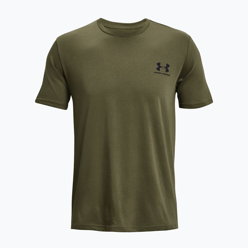 Мъжка тениска Under Armour Sportstyle Left Chest marine green/black 4