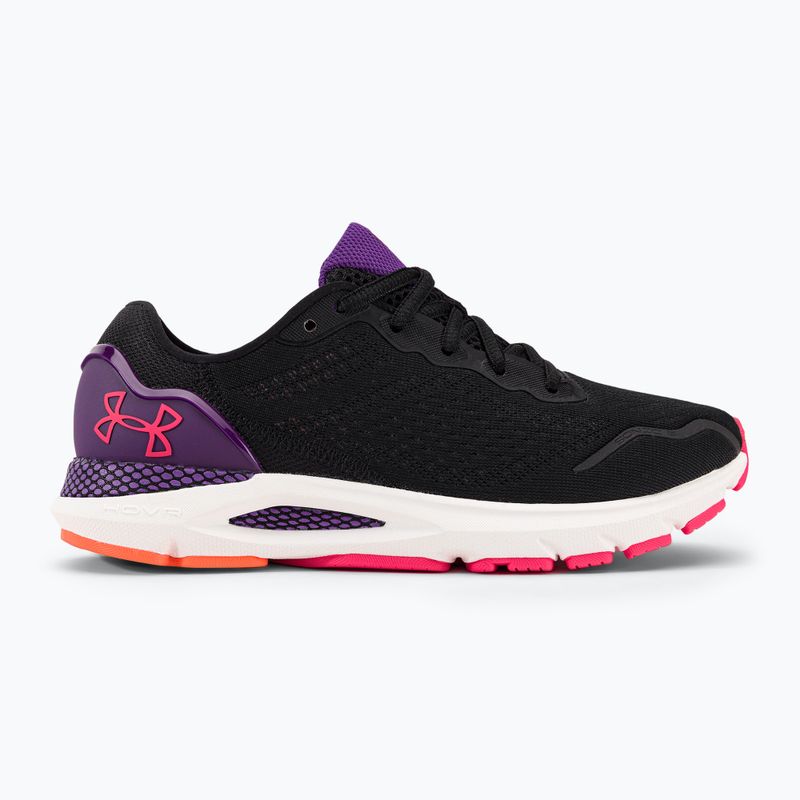 Under Armour дамски обувки за бягане W Hovr Sonic 6 black / galaxy purple / pink shock 3026128 2