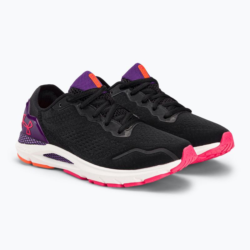 Under Armour дамски обувки за бягане W Hovr Sonic 6 black / galaxy purple / pink shock 3026128 4